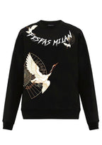 FesFas crane-print Sweatshirt | Black