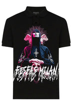 FesFas believer-print Polo Shirt | Black