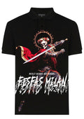 FesFas bone knight-print Polo Shirt | Black