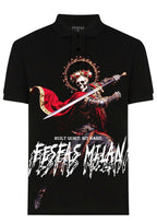 FesFas bone knight-print Polo Shirt | Black