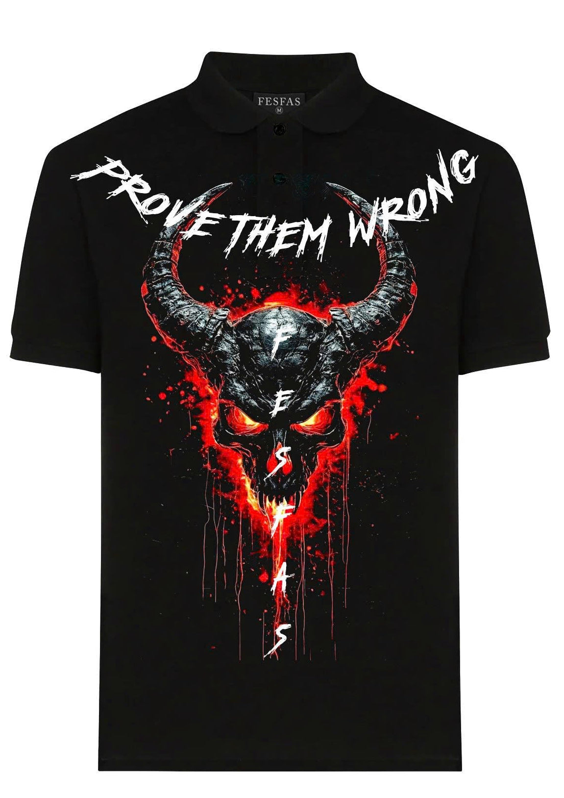 FesFas skull-print Polo Shirt | Black