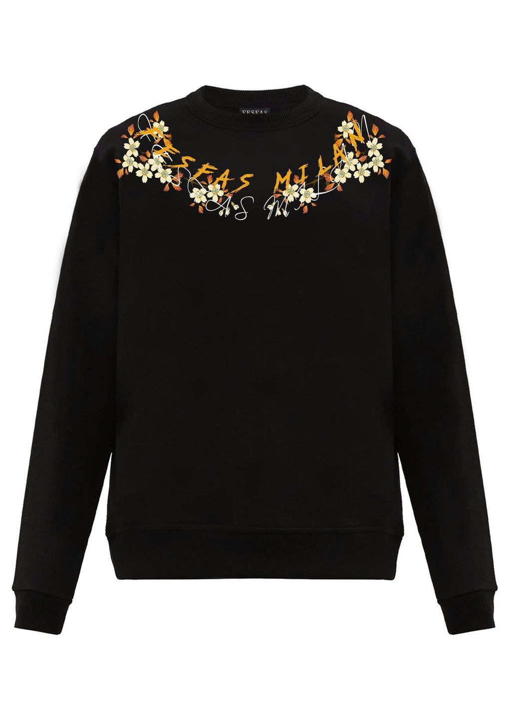 FesFas flowers-print Sweatshirt | Black