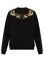 FesFas flowers-print Sweatshirt | Black