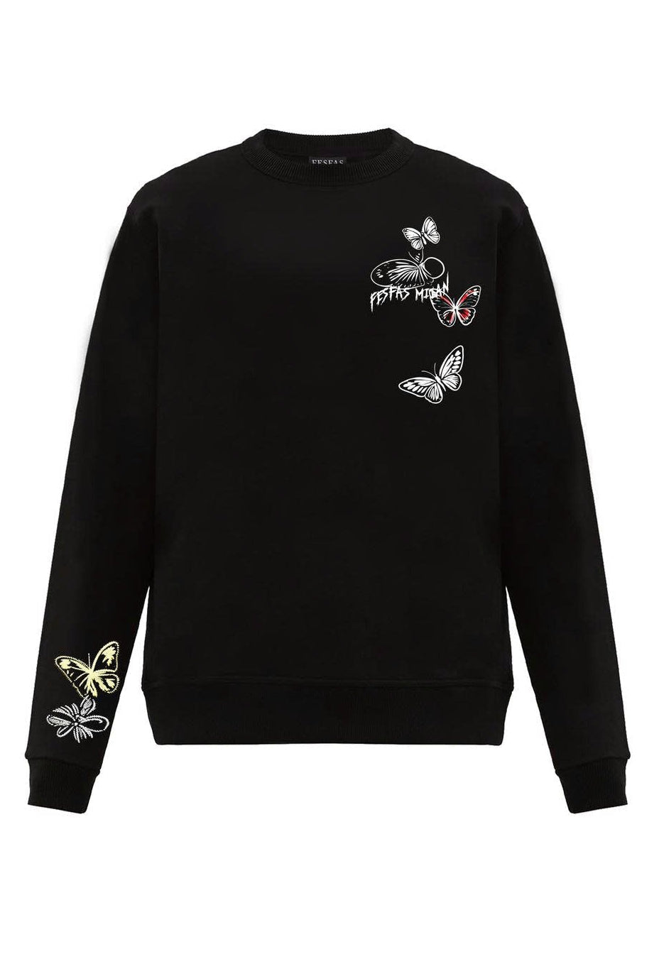 FesFas butterflies-print Sweatshirt | Black