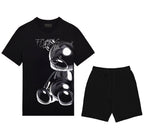 FesFas balloon bear-print T-shirt Set | Black