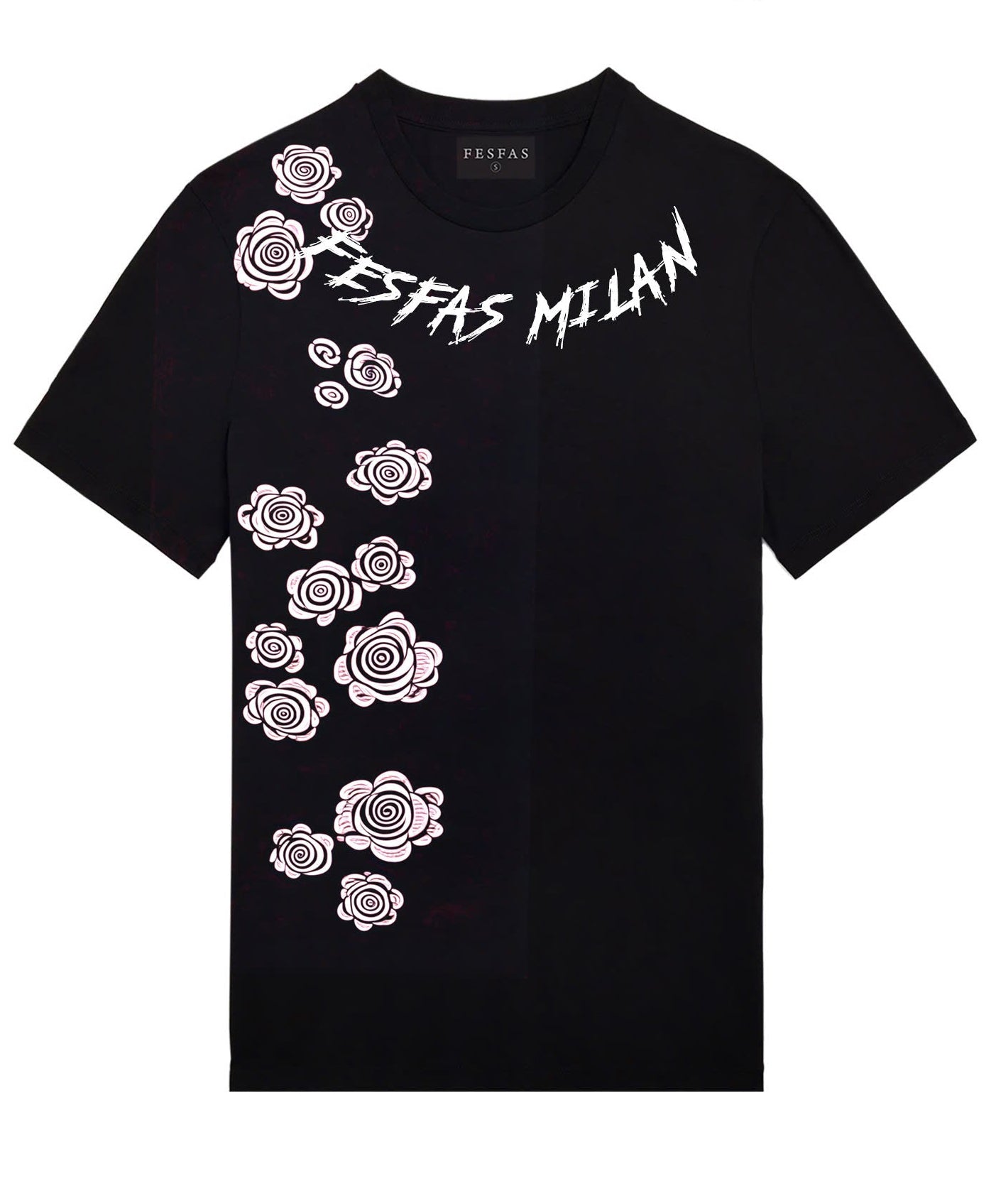 FesFas flowers-print T-shirt | Black | Men
