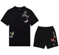 FesFas butterflies-print T-shirt Set | Black | Men