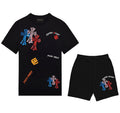 FesFas cross-print T-shirt Set | Black | Men