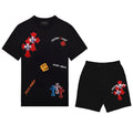 FesFas cross-print T-shirt Set | Black | Men
