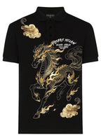 FesFas horse-print Polo Shirt | Black