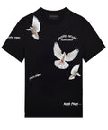 FesFas pigeons-print T-shirt | Black