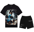 FesFas heaven guardian-print T-shirt Set | Black | Men