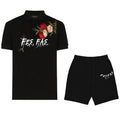 FesFas flowers-print Polo Set | Black