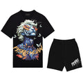 FesFas tiger face-print T-shirt Set | Black | Men