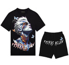FesFas butterflies-print T-shirt Set | Black