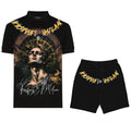 FesFas angel-print Polo Set | Black