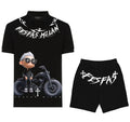 FesFas cool boy-print Polo Set | Black