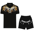 FesFas golden horse-print Polo Set | Black