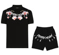 FesFas glass flowers-print Polo Set | Men | Black