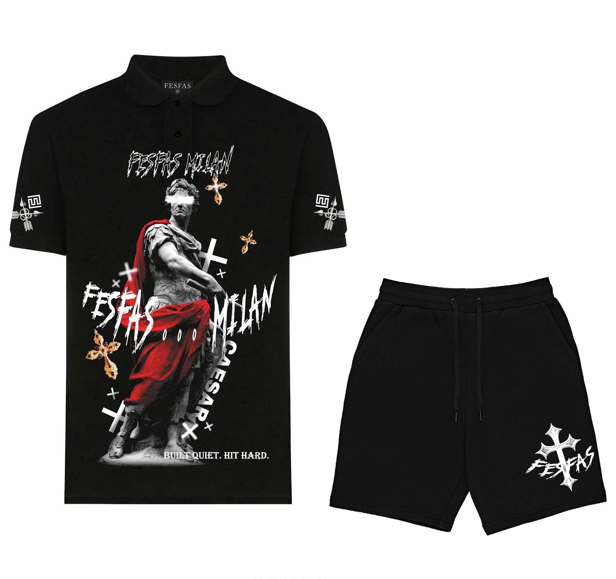 FesFas warrior-print Polo Set | Black